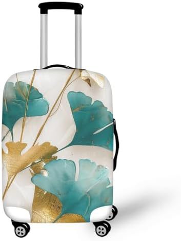 Unisex nano elastic suitcase cover with horse and sunflower motif, stretchable stretch protection for hard shell trolley with zipper Kalsten