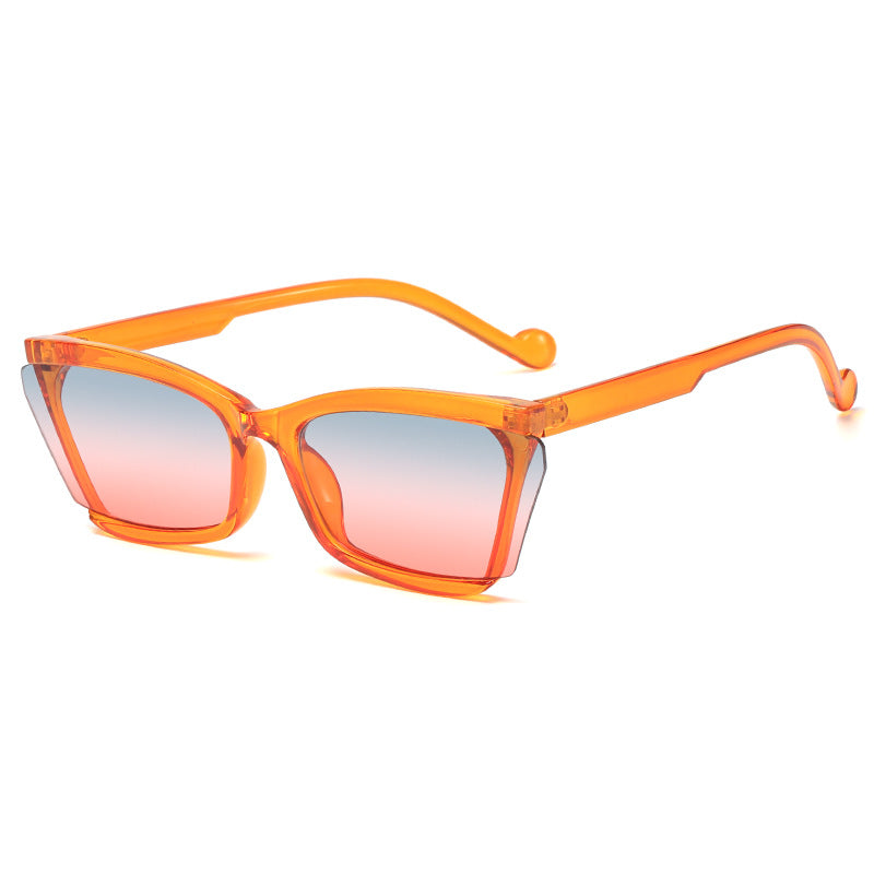 Women's fashionable sunglasses with unique rectangular design and UV protection Kalsten