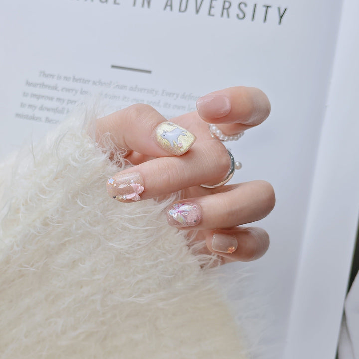 Elegant French Tip Press-On Nails Kalsten
