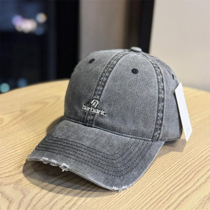 Men's Distressed Cotton Twill Baseball Cap Kalsten