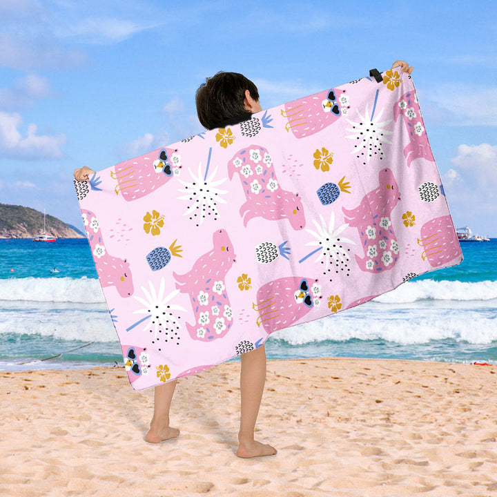 Beach blanket with colorful cupcake design Kalsten