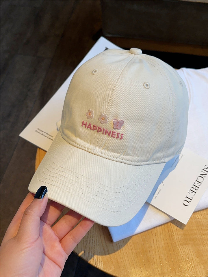 Women's Embroidered Happiness Baseball Cap Kalsten