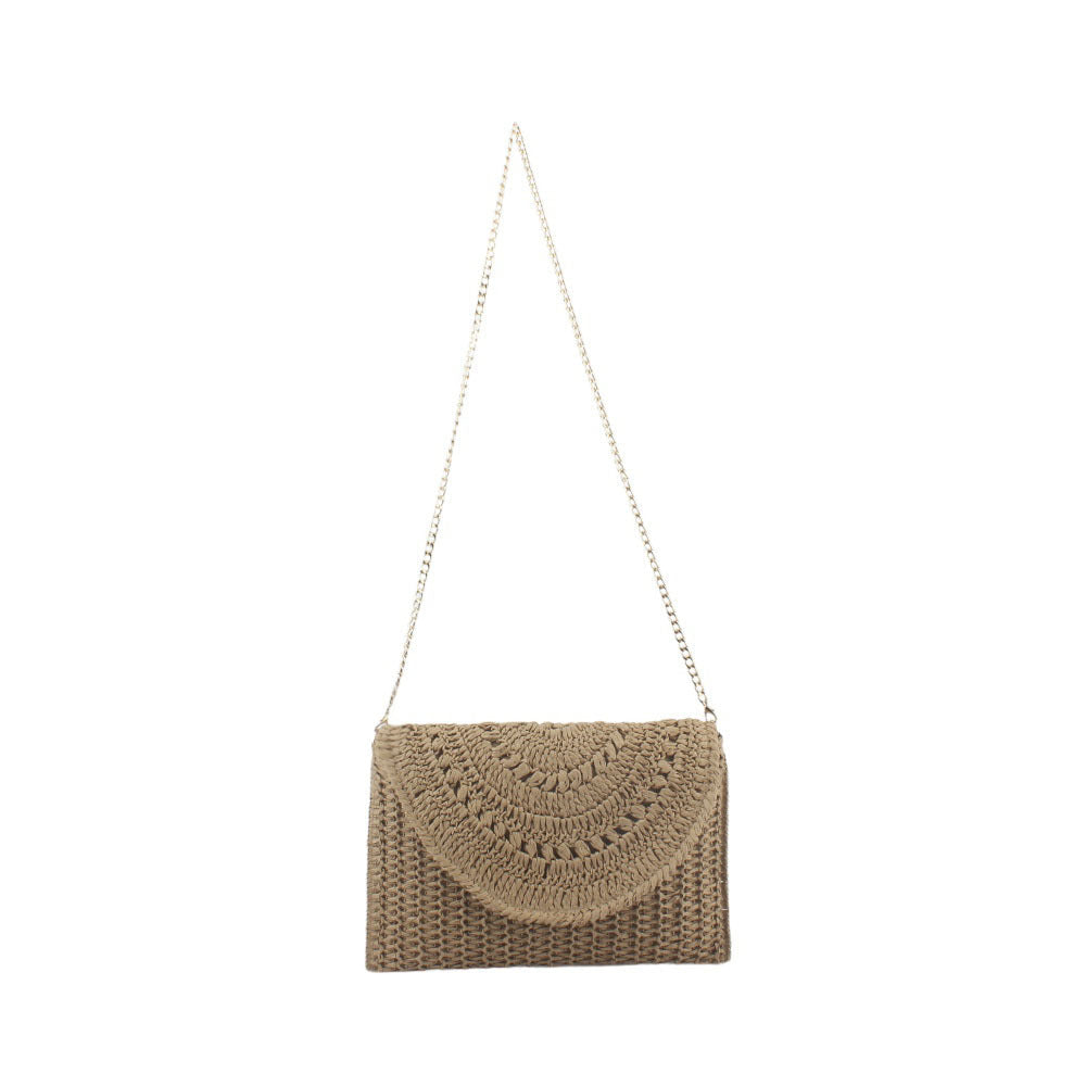 Fashionable crossbody bag made of handcrafted natural material with Kalsten