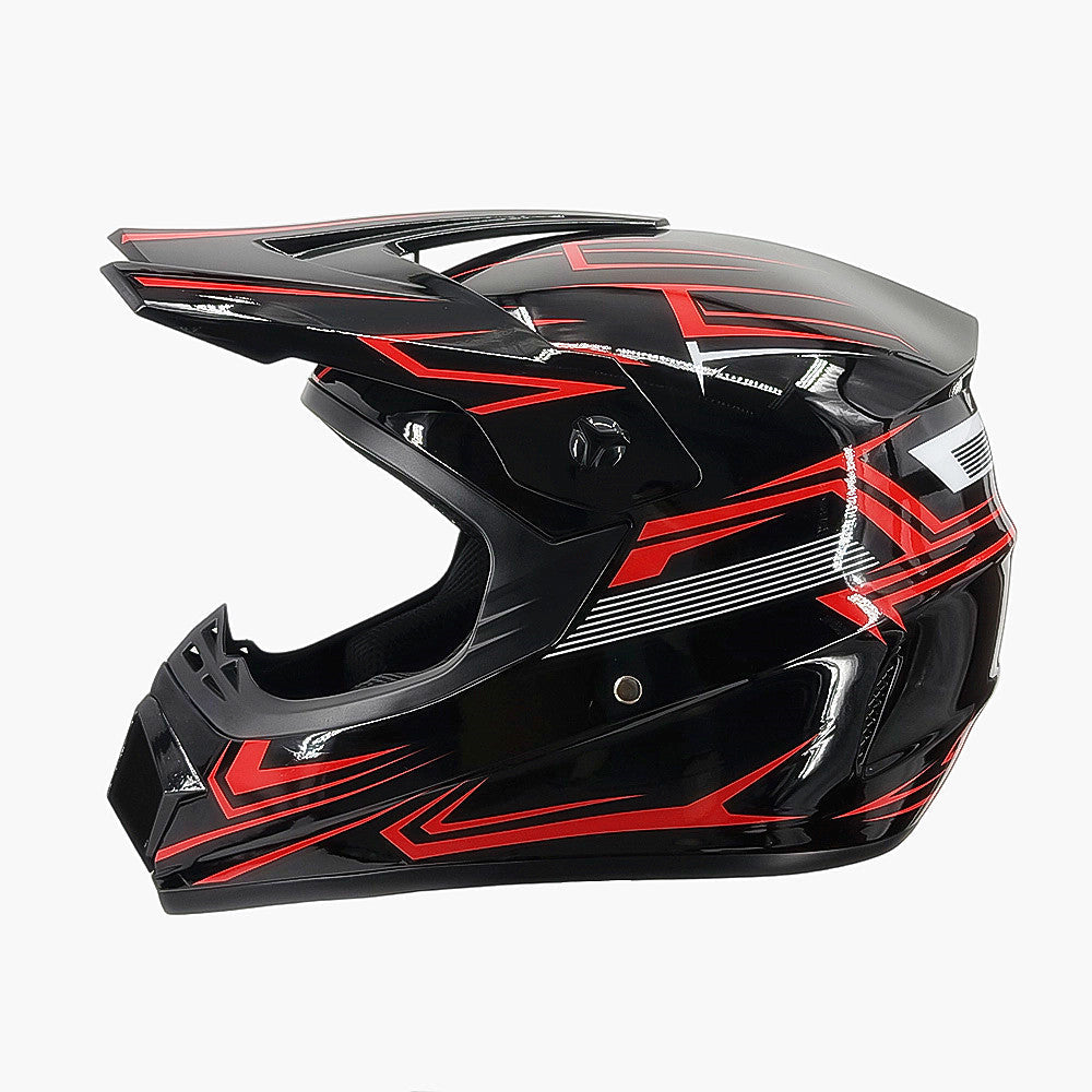 full-face motocross helmet with extended visor and reinforced chin guard Kalsten
