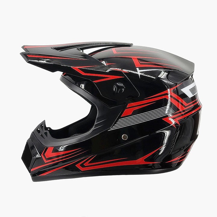 full-face motocross helmet with extended visor and reinforced chin guard Kalsten