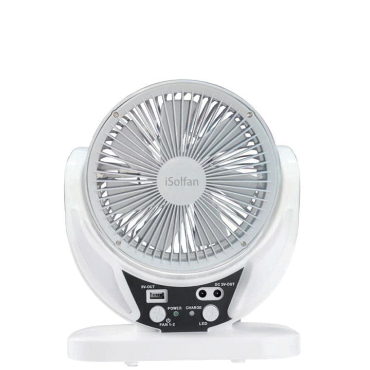 Ladies Portable Solar Fan with Integrated LED Lighting Kalsten