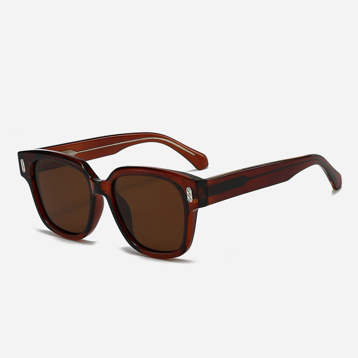 Women's Designer Sunglasses with Square Frame and Brown Lenses Kalsten