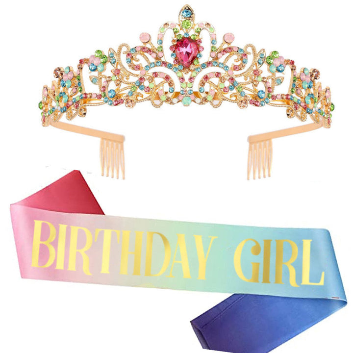 Ladies Glittering Tiara with Sparkling Rhinestones Kalsten