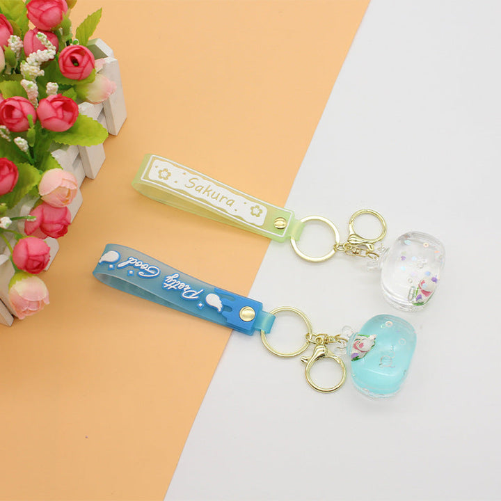 Unisex keychain with detailed water motif Kalsten