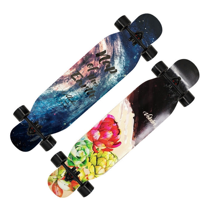 Artistic Lion-Emblazoned Longboard Kalsten
