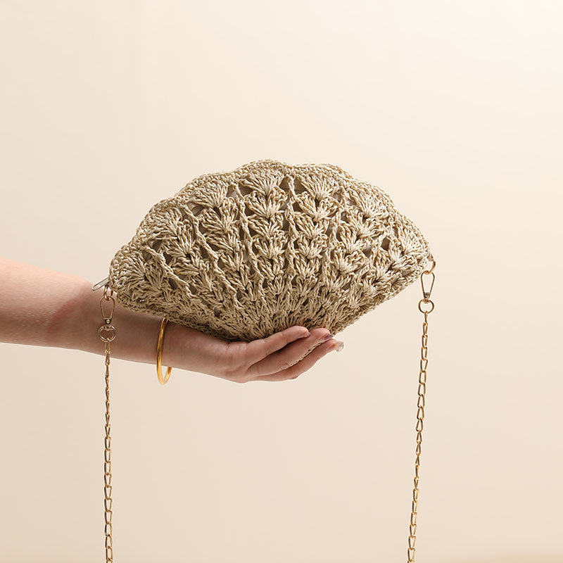 Elegant Clutch Bag in Shell Design Kalsten