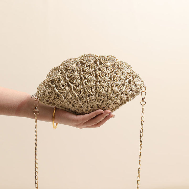 Elegant Clutch Bag in Shell Design Kalsten