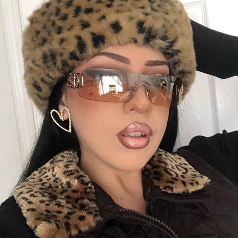 Women's futuristic Shield sunglasses with unique Kalsten frame