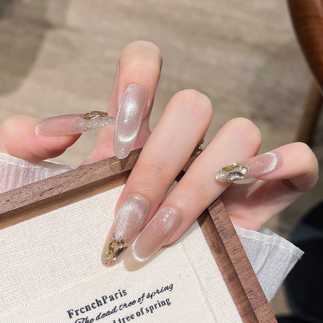 Glitter-Embellished Press-On Nail Extensions Kalsten