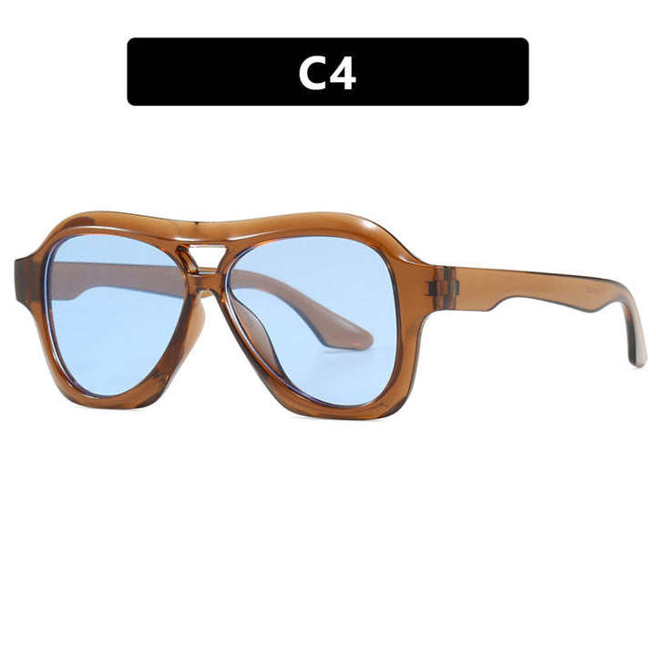 Ladies fashionable sunglasses in innovative design with wide frame Kalsten