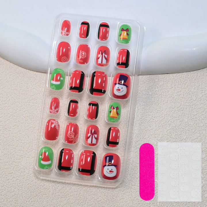 Themed Summer Beach Nail Art Press-On Nails Kalsten