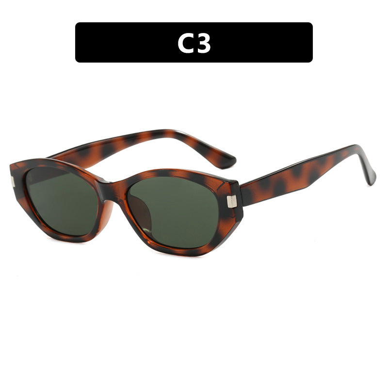 Women's fashionable cat-eye sunglasses with elegant, transparent frame Kalsten