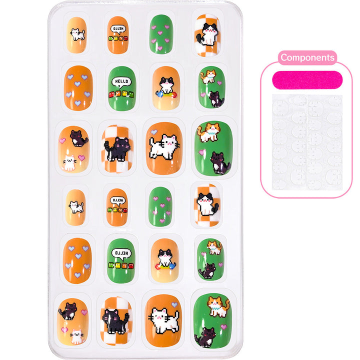 Themed Summer Beach Nail Art Press-On Nails Kalsten