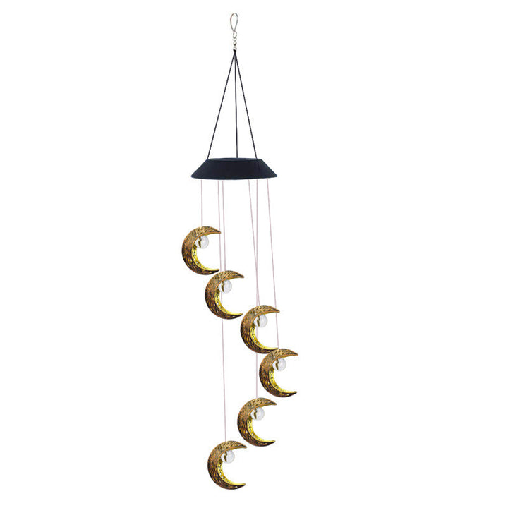 Decorative Hanging Star Wind Chime With Brass Stars And Tubular Aluminum Chimes Kalsten