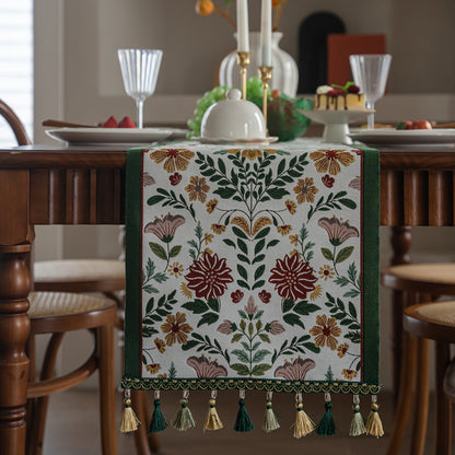 Decorative Floral Table Runner