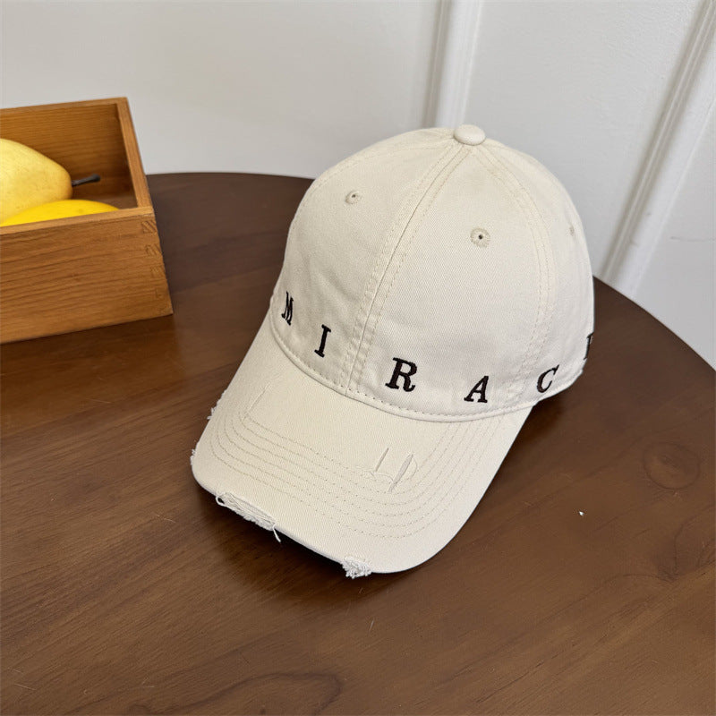 Women's Distressed Denim Baseball Cap Kalsten
