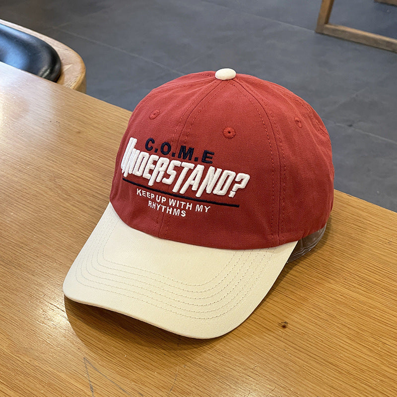 Unisex Casual Textured Cap with Playful Embroidery Kalsten