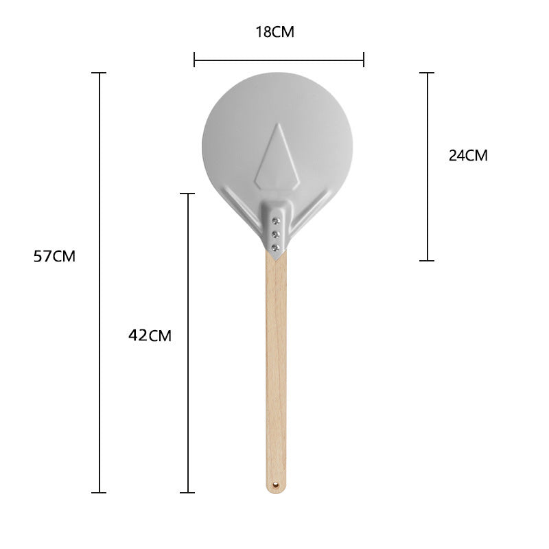 long-handled perforated pizza peel with wooden handle Kalsten