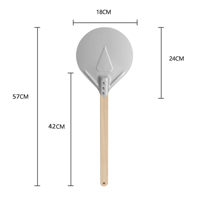long-handled perforated pizza peel with wooden handle Kalsten