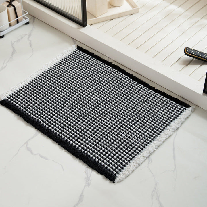 Textured Bathroom Rug Kalsten