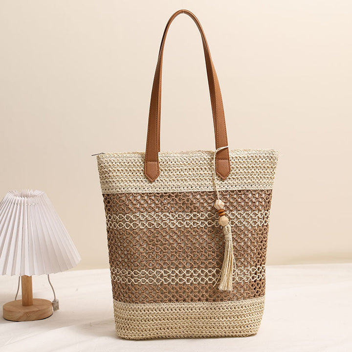 Braided Tote Bag Made From Natural Materials Kalsten
