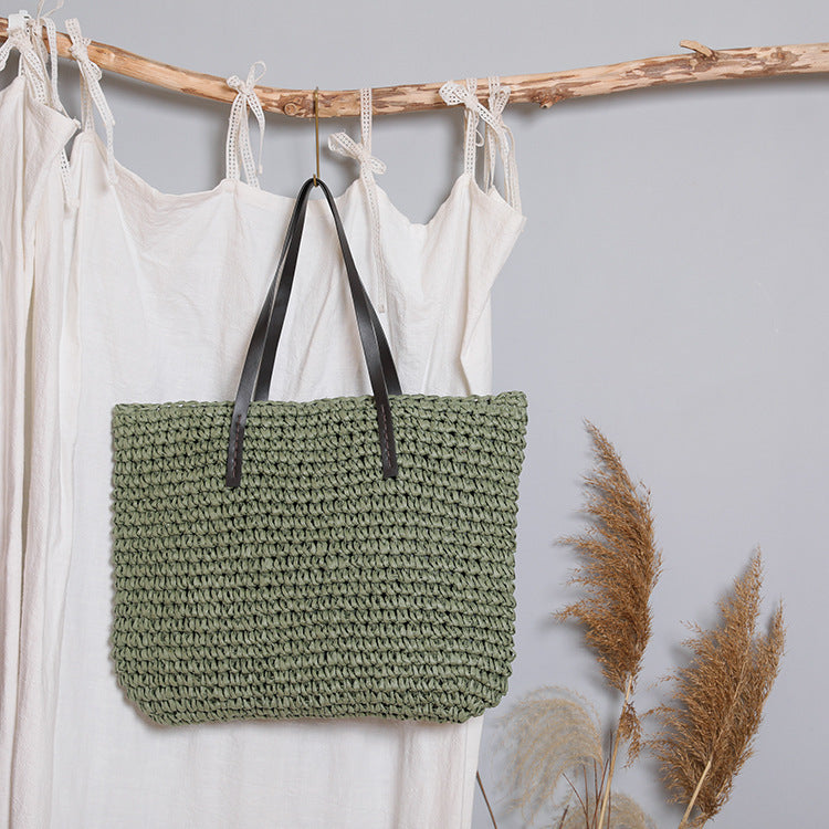Handcrafted beach bag with strong structure Kalsten