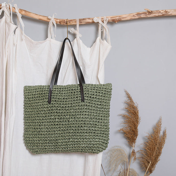 Handcrafted beach bag with strong structure Kalsten