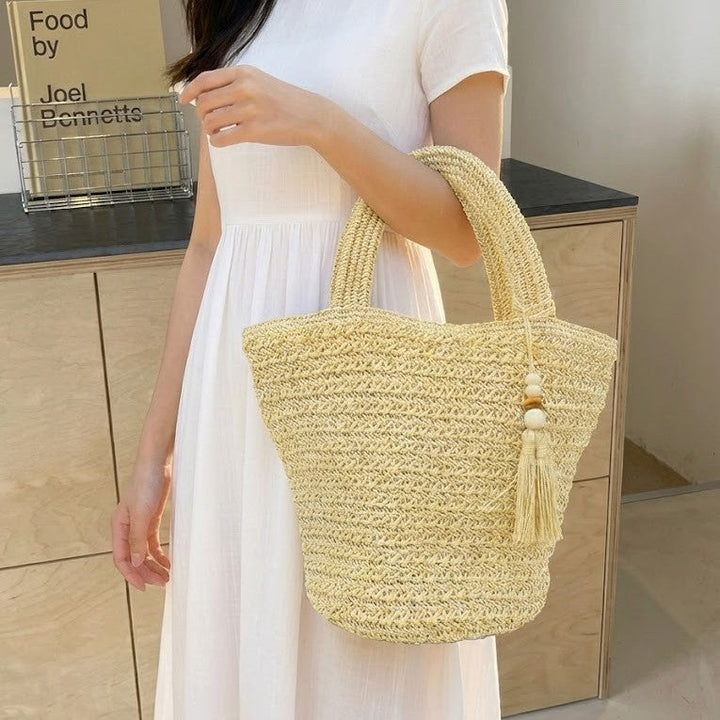 Basket bag with fine woven structure Kalsten
