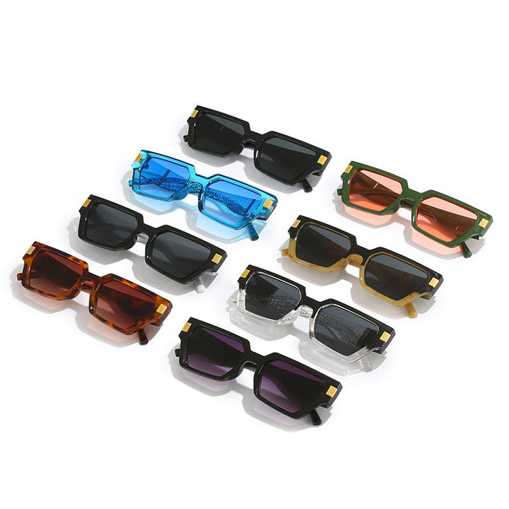 Ladies fashionable sunglasses with unique geometric frame and luxurious details Kalsten