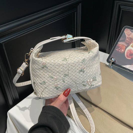 Embroidered Floral Mini Handbag Acalora