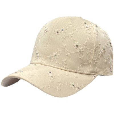 Women's Embellished Floral Cap Kalsten