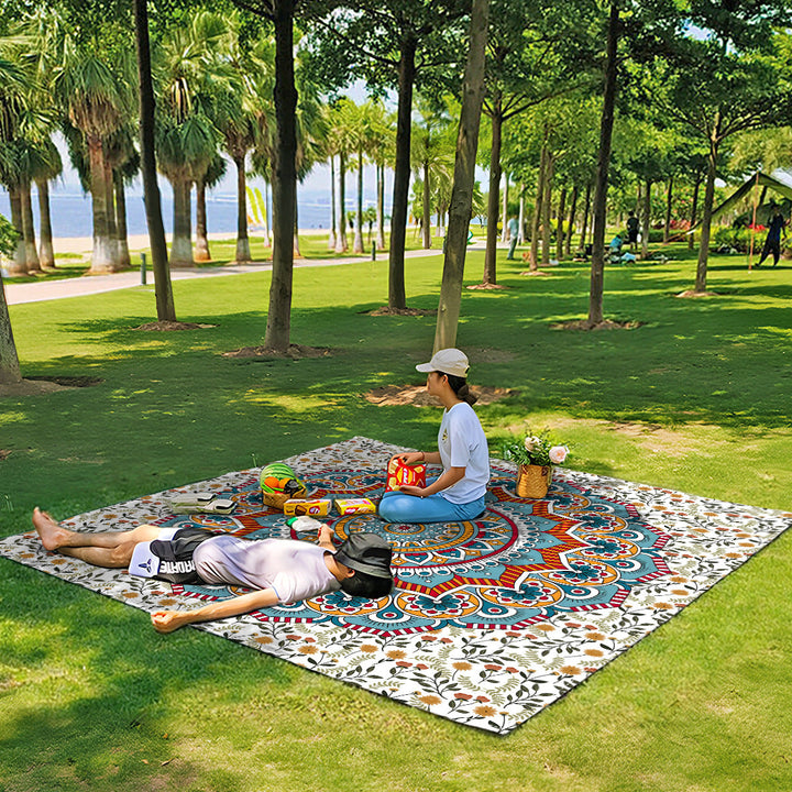 Mandala Design Beach Mat Kalsten