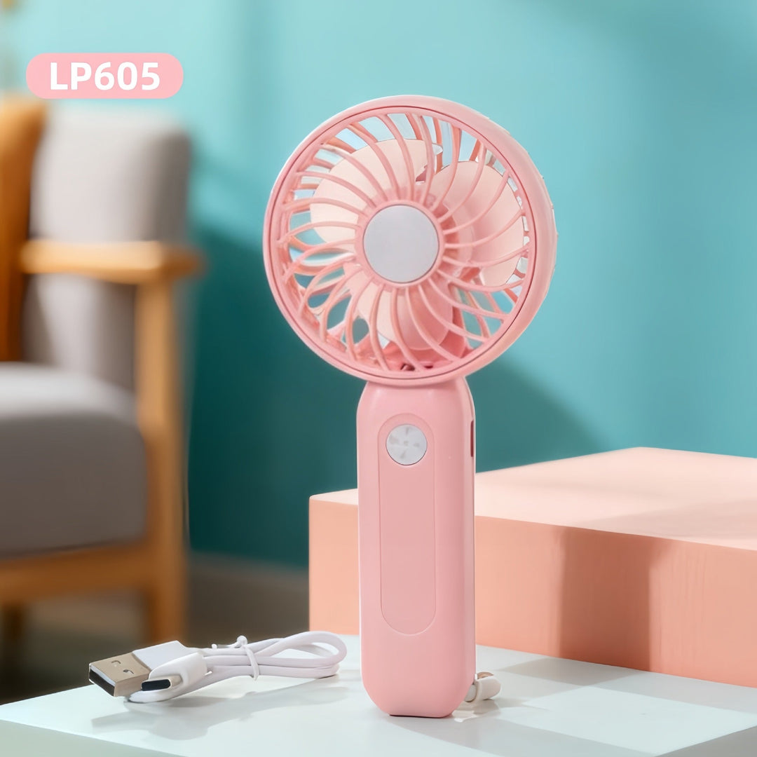 Women's portable USB table fan with powerful battery technology and flexible design Kalsten