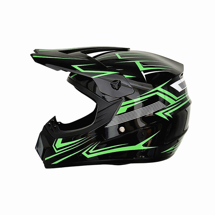 full-face motocross helmet with extended visor and reinforced chin guard Kalsten