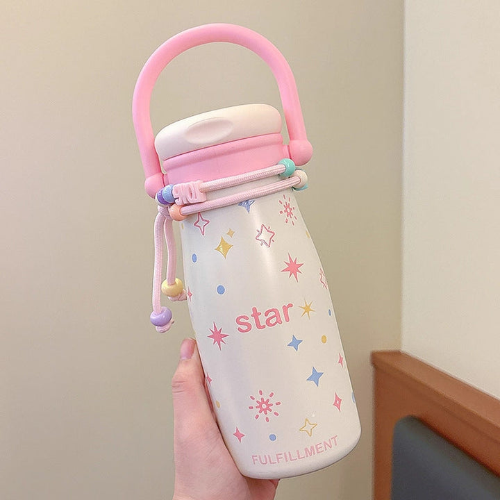 Women’s creative drinking bottle with funny design and practical cord Kalsten