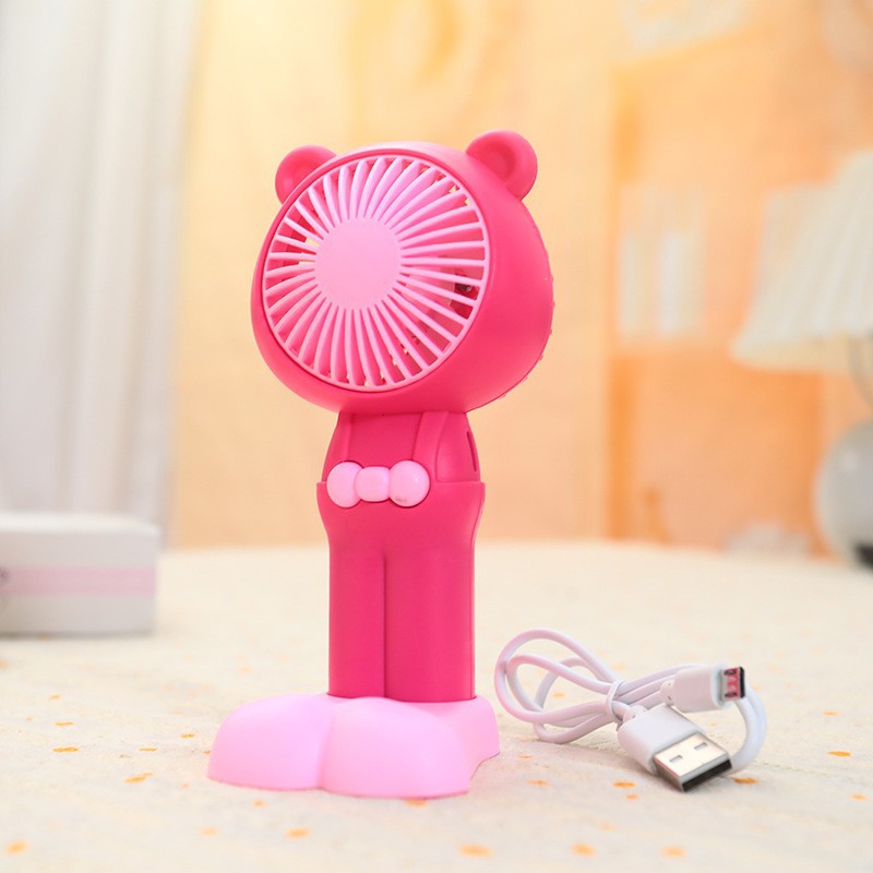 Women's Portable Mini Hand Fan in Cute Bear Design Kalsten