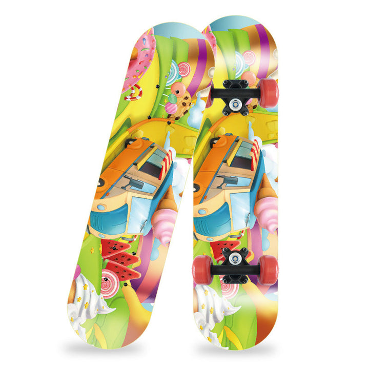 Cartoon-Inspired Mini Skateboard Kalsten