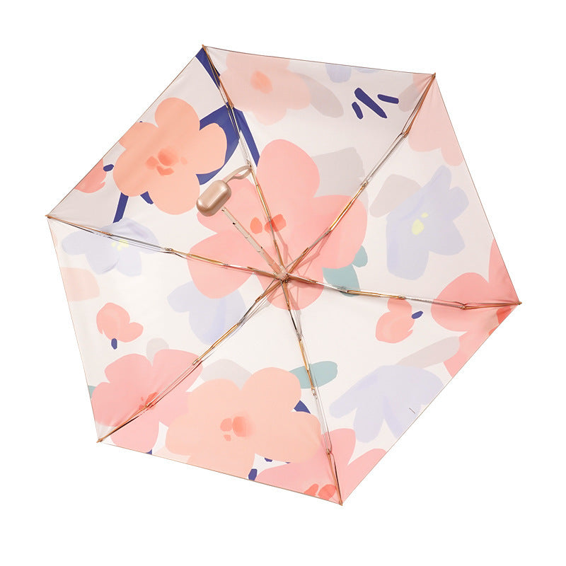 Ladies compact folding umbrella with innovative carrying system Kalsten