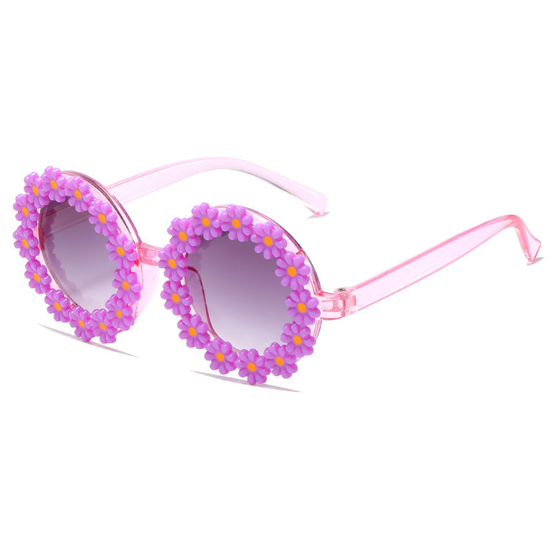 Women stylish sunglasses with floral applications Kalsten
