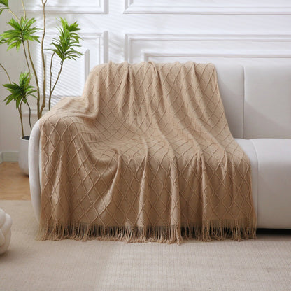 Cozy Knitted Throw