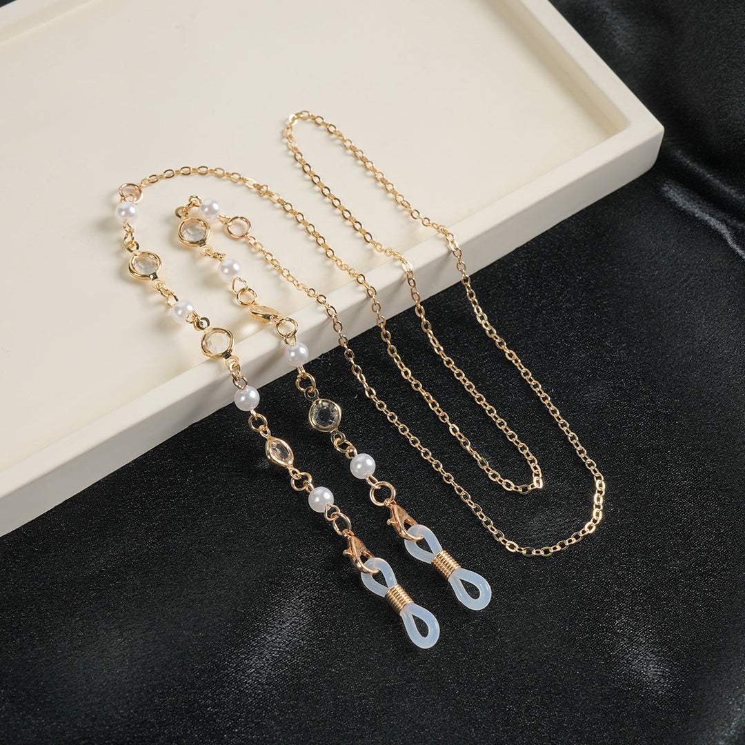 Elegant Gemstone Eyewear Chain Kalsten