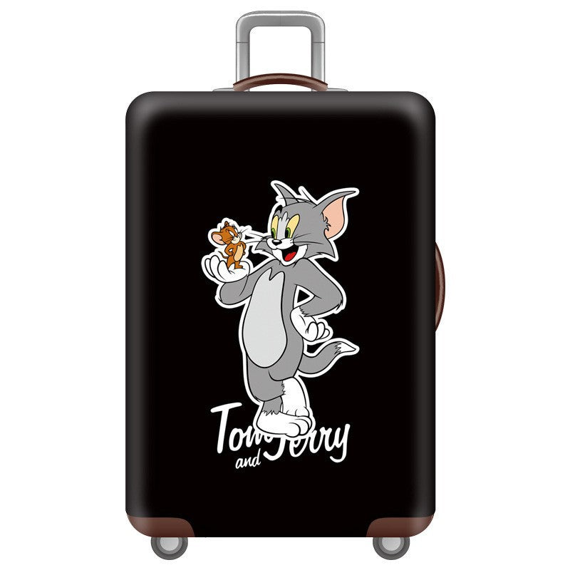 Unisex nan hard shell suitcase with Tom and Jerry design, telescopic handle and smooth-running swivel wheels Kalsten