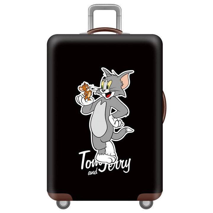 Unisex nan hard shell suitcase with Tom and Jerry design, telescopic handle and smooth-running swivel wheels Kalsten