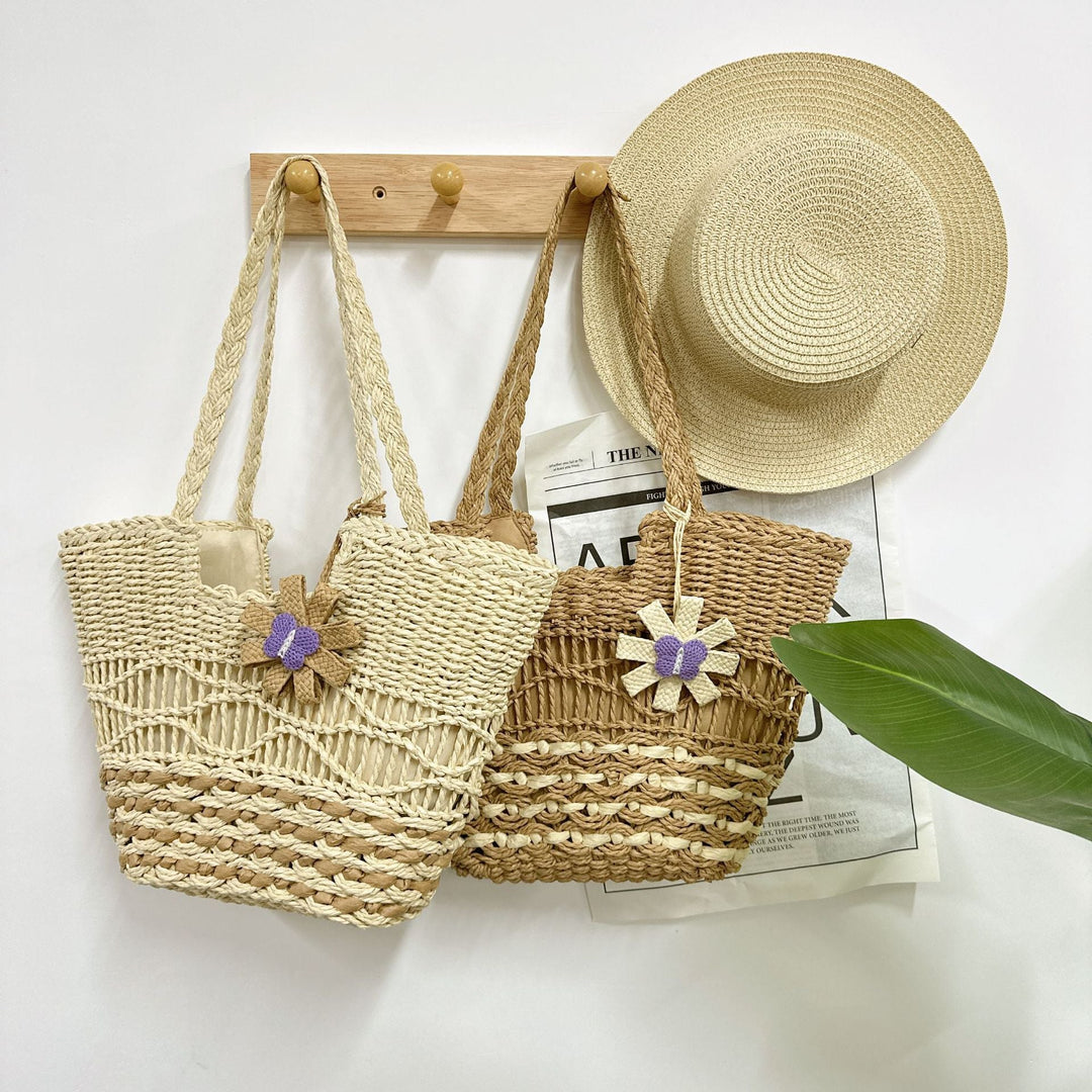 Handbag with Artistic Flower Motif Kalsten