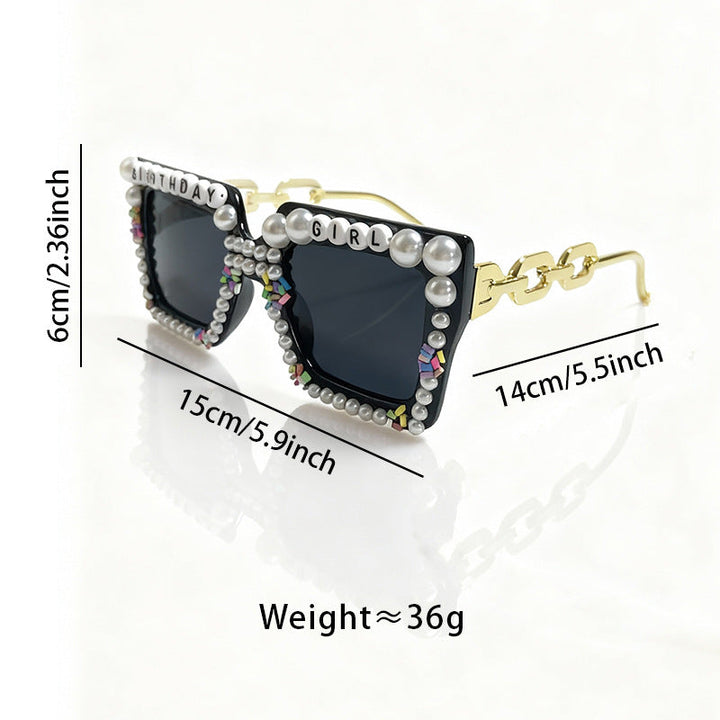 Playful Birthday-Themed Statement Sunglasses Kalsten